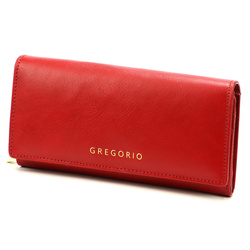 Portfel damski skórzany skóra naturalna Gregorio