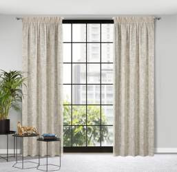 ZASŁONA GOTOWA RUBI NA TAŚMIE 140 X 270 CM BEŻOWY