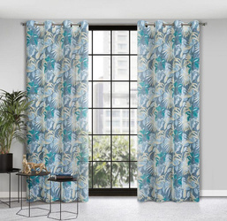 ZASŁONA GOTOWA LENA 140 X 250 CM TURKUSOWY