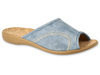 Befado - Obuwie damskie kapcie pantofle niebieskie