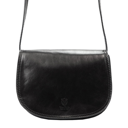 Florence torebka listonoszka skóra naturalna czarny
