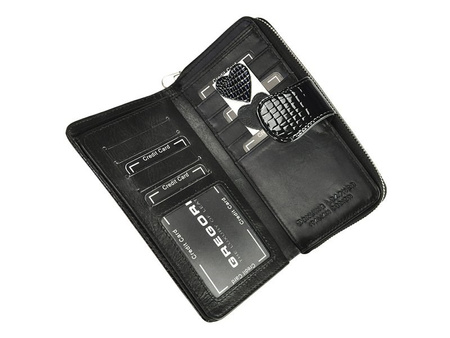 Portfel damski skórzany skóra naturalna Gregorio