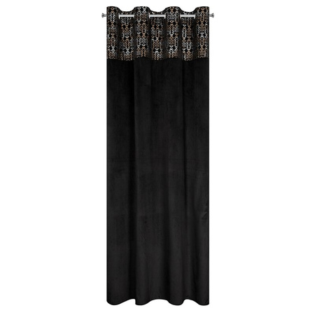 ZASŁONA GOTOWA LIZA 140 X 250 CM CZARNY