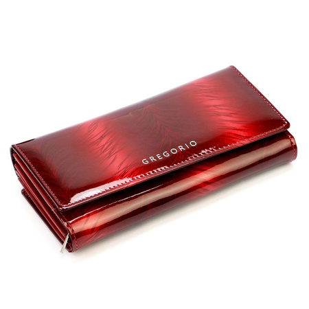 Portfel damski skóra naturalna skórzany Gregorio