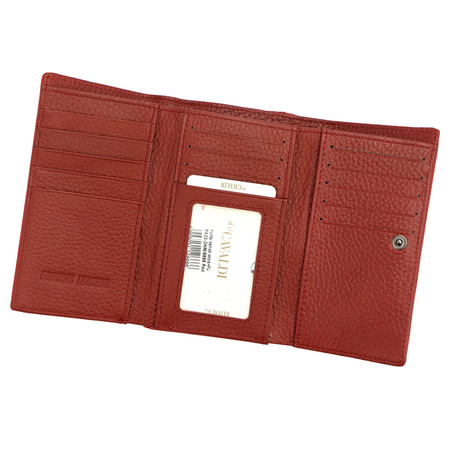 Portfel damski skórzany skóra naturalna + skóra ekologiczna Cavaldi