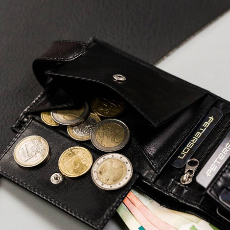 Portfel męski skórzany skóra naturalna  Peterson