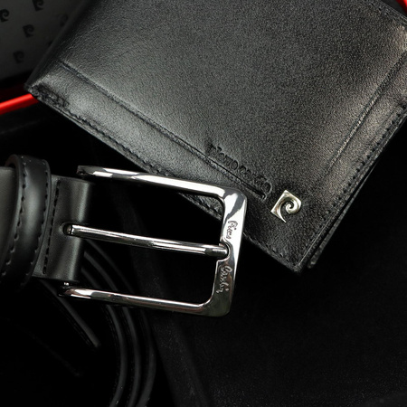 Zestaw na prezent dla mężczyzny portfel i pasek męski skórzany Pierre Cardin