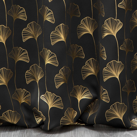 ZASŁONA GOTOWA CLARA 135 X 250 CM CZARNY