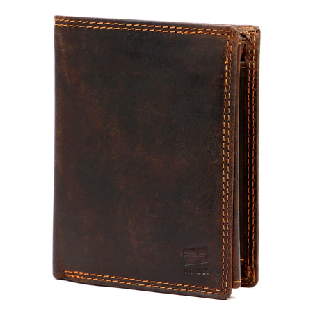 Portfel męski skórzany skóra naturalna Nordee