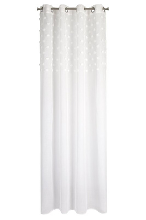 ZASŁONA GOTOWA D91 STELLA 140X250 CM BIAŁY