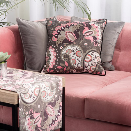 OBRUS ALVINA 35X180 CM CZARNY