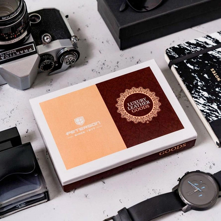 Portfel męski skórzany skóra naturalna  Peterson