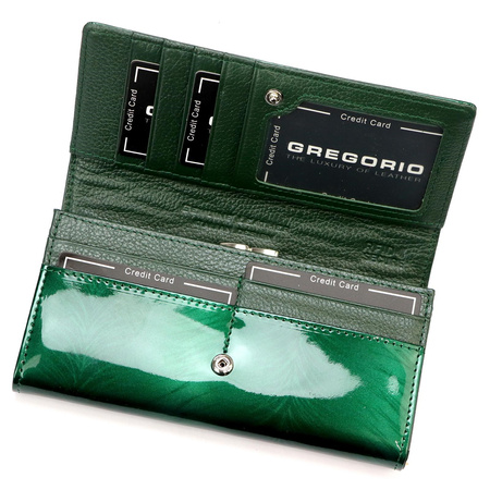 Portfel damski skórzany skóra naturalna Gregorio