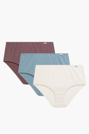 Figi maxi 3LP-223 3P Figi majtki damskie 