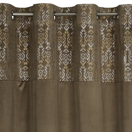 ZASŁONA GOTOWA LIZA 140 X 250 CM JASNOBRĄZOWY