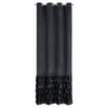 ZASŁONA GOTOWA CARLI 140 X 250 CM CZARNY