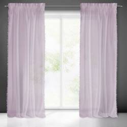 FIRANA GOTOWA ALMINA NA TAŚMIE 140 X 270 CM RÓŻOWY