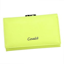 Portfel damski skórzany skóra naturalna + skóra ekologiczna Cavaldi