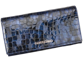 Gregorio portfel skóra naturalna niebieski Gregorio FS-100 - kobieta