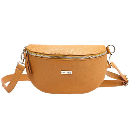 Torebka torebki nerka saszetka skórzana skóra naturalna MiaMore damska 