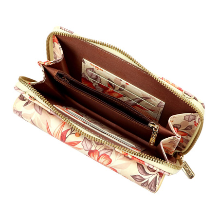 Portfel damski skórzany skóra ekologiczna Cavaldi