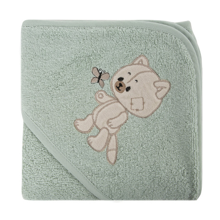 RĘCZNIK DZIECIĘCY BABY66 100 X 100 CM MIĘTOWY