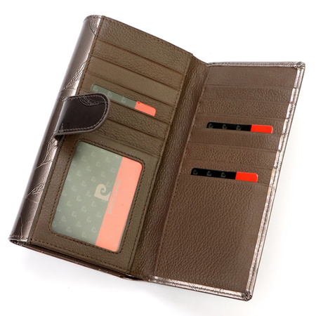 Portfel damski skórzany skóra naturalna Pierre Cardin