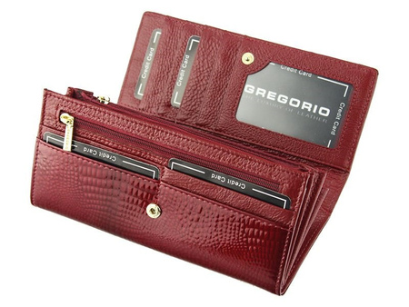 Portfel damski skórzany skóra naturalna Gregorio 