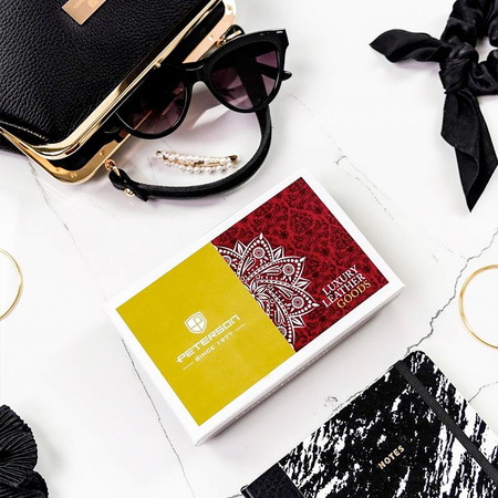 Portfel damski skórzany skóra naturalna  Peterson