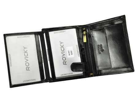 Portfel męski skórzany skóra naturalna Rovicky 