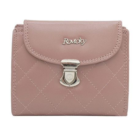 Portfel damski skórzany skóra naturalna Rovicky 