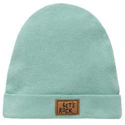 Czapka niemowlęca dla chłopca zielona Pinokio Lets rock