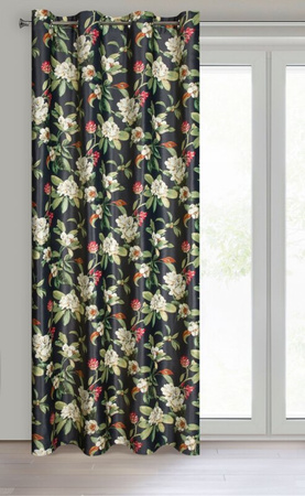 ZASŁONA GOTOWA ALEA 140 X 250 CM CZARNY