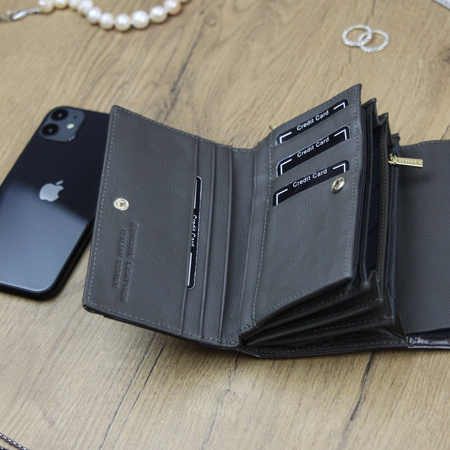 Portfel damski skórzany skóra naturalna Gregorio 