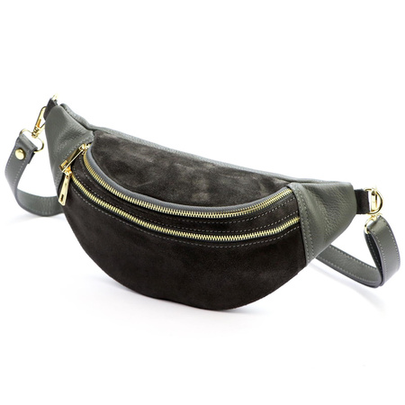 Torebka torebki skórzana saszetka nerka skóra naturalna Luka damska