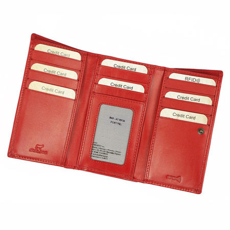 Portfel damski skórzany skóra naturalna El Forrest 