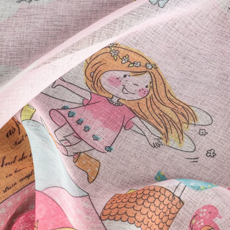 ZASŁONA GOTOWA POLLY 140 X 250 CM RÓŻOWY