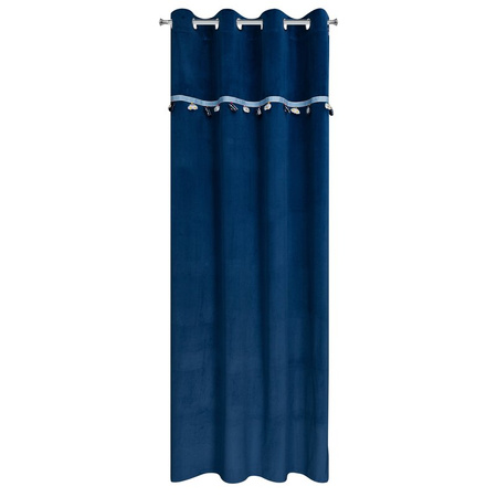ZASŁONA GOTOWA CAR 1 140 X 250 CM GRANATOWY