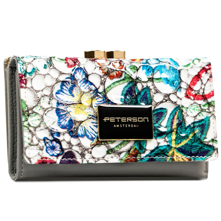 Portfel damski skóra naturalna skórzany Peterson