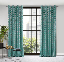 ZASŁONA GOTOWA LAURA 140 X 250 CM TURKUSOWY