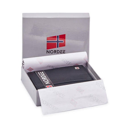 Portfel męski skórzany skóra naturalna Nordee