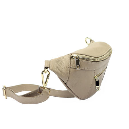 Torebka torebki skórzana saszetka nerka skóra naturalna Luka damska