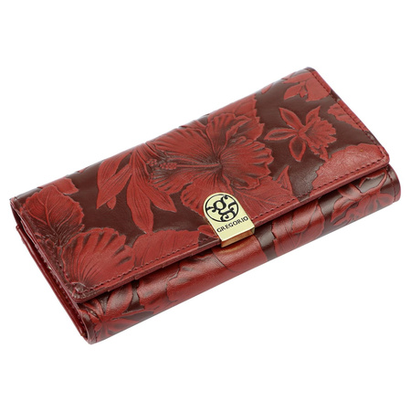 Portfel damski skórzany skóra naturalna + skóra ekologiczna Gregorio