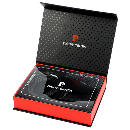 Zestaw na prezent dla mężczyzny portfel i pasek męski skórzany Pierre Cardin