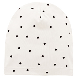 CZAPKA JJJ TRES BIEN EC écru,groszki 110 do 122