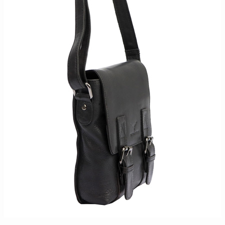 Torba saszetka listonoszka męska na ramię skórzana skóra naturalna Money Kepper