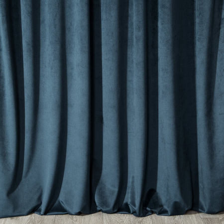 ZASŁONA GOTOWA PIERRE NA TAŚMIE 140 X 300 CM GRANATOWY