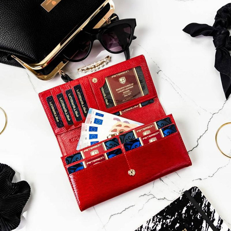 Portfel damski skórzany skóra naturalna  Peterson