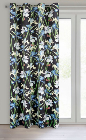 ZASŁONA GOTOWA MAJA 140 X 250 CM CZARNY