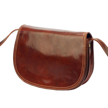 Florence torebka listonoszka skóra naturalna brązowy